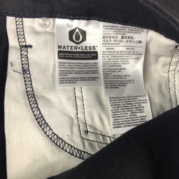 Levi's 559 Black 38x30 Relaxed Straight Jeans NWT - Picture 10 of 13